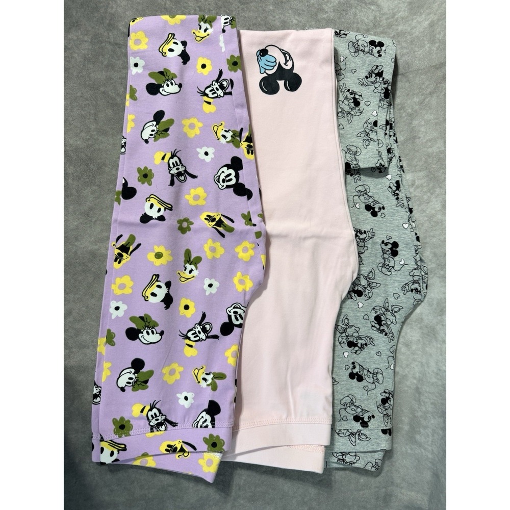 Amazon Essentials Disney Mini And Friends Girls Leggings Size Large Three Pack